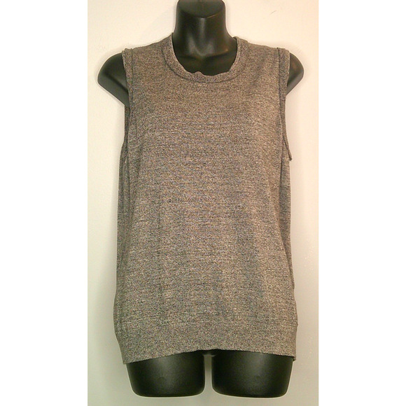 Calvin Klein Sleeveless Knit Vest – Modern Minimalist Appeal Gray Women's XL - Picture 1 of 6